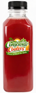 conscious cooler bottle red